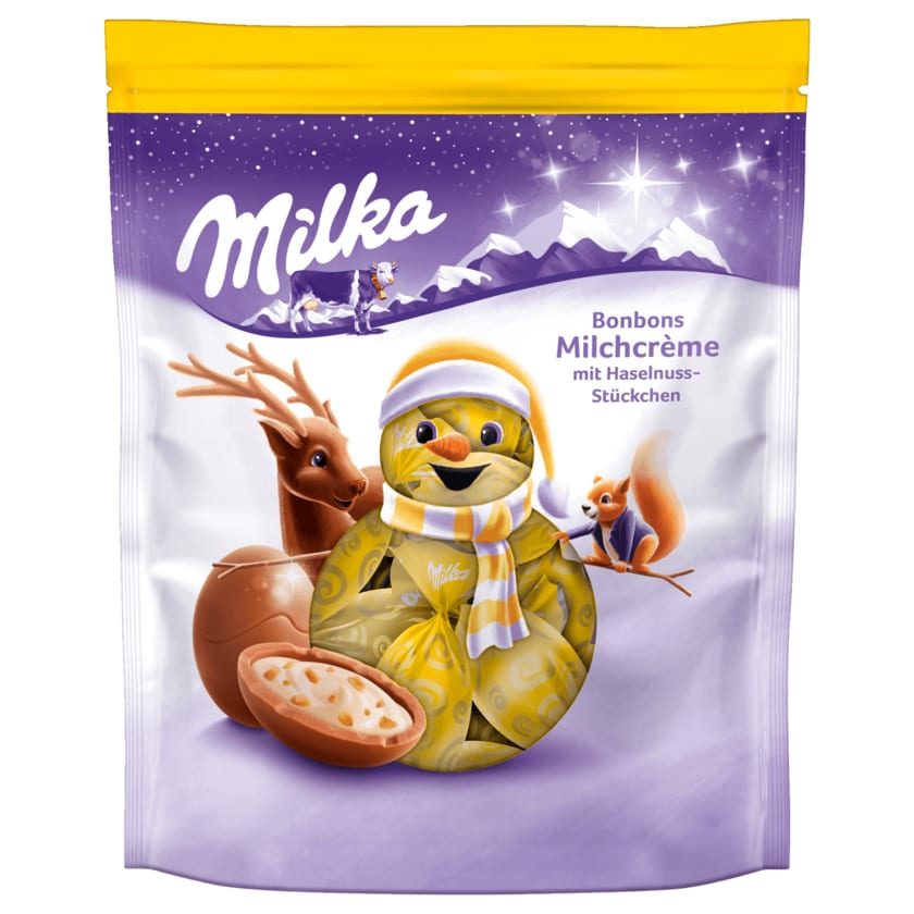 Milka Bonbons Milchcrème mit Haselnussstückchen 86g
